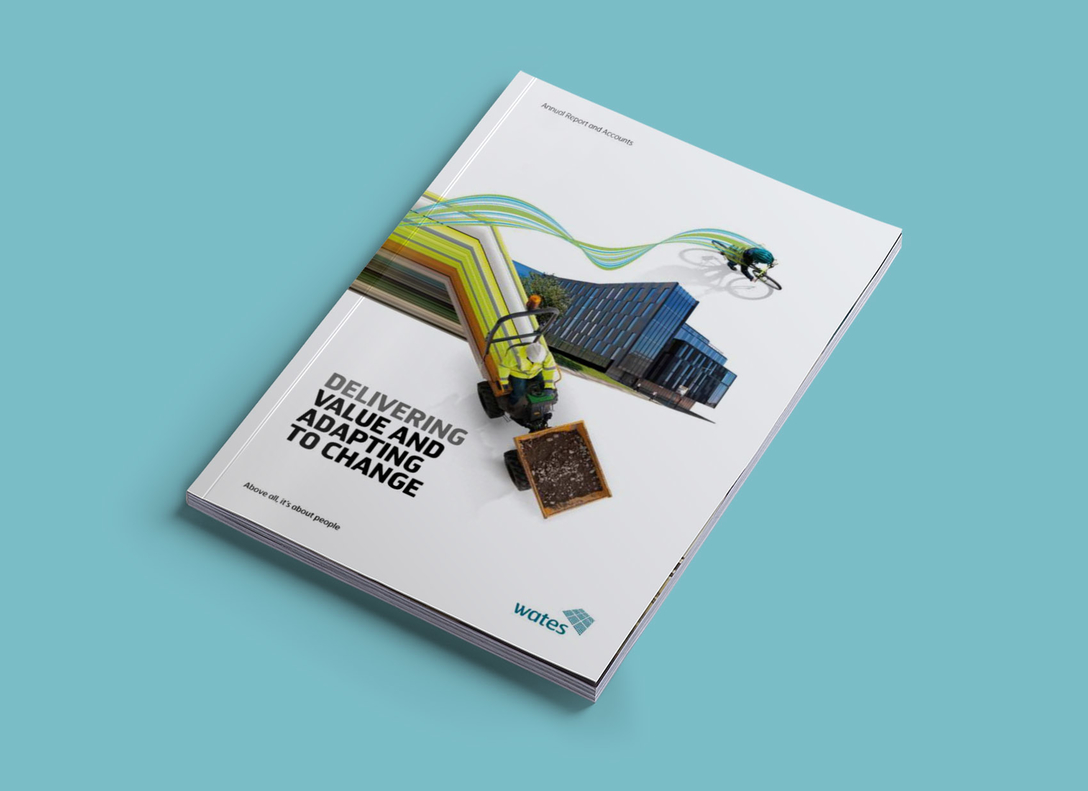 WATES 物流貨運工業集團年報畫冊設計“速度線條”篇-封面