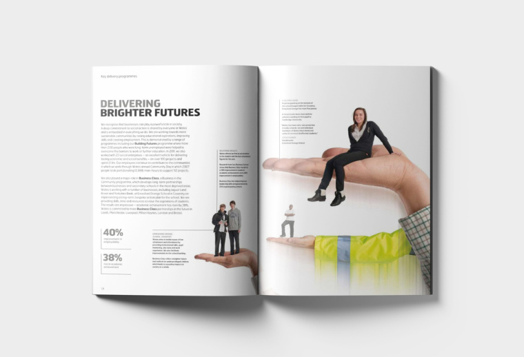 WATES 物流貨運工業集團年報畫冊設計“速度線條”篇