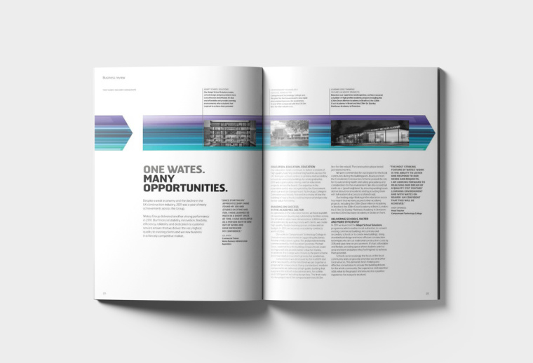 WATES 物流貨運工業集團年報畫冊設計“速度線條”篇