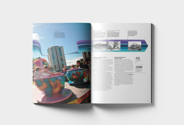 WATES 物流貨運工業集團年報畫冊設計“速度線條”篇