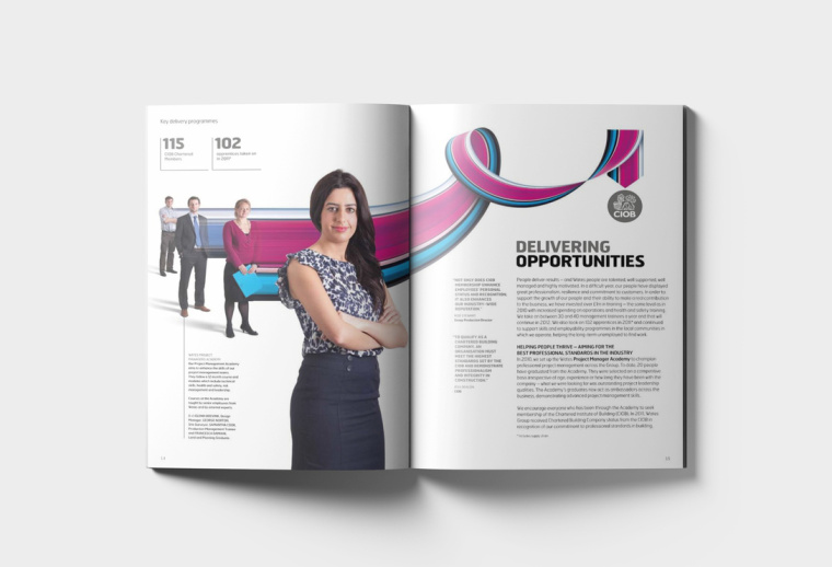 WATES 物流貨運工業集團年報畫冊設計“速度線條”篇