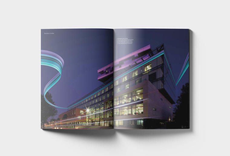 WATES 物流貨運工業集團年報畫冊設計“速度線條”篇