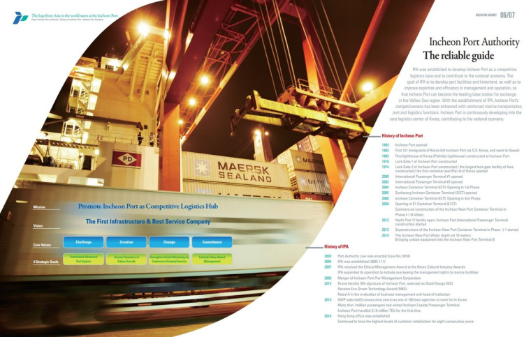 ICPA海運(yùn)貨運(yùn)宣傳畫冊(cè)設(shè)計(jì)欣賞，以logo圖形為版式元素