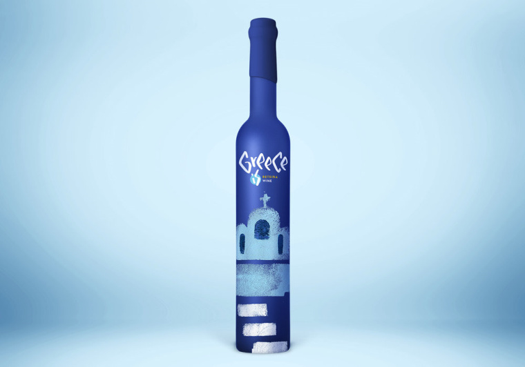 橄欖油包裝：一個美麗的希臘地方特產食品包裝設計概念：送你去希臘的陽光島