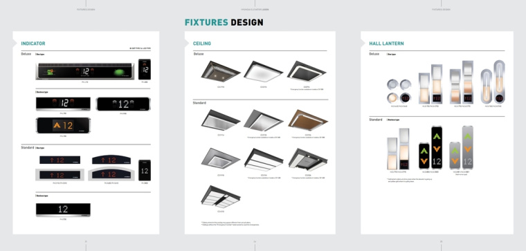 LUXEN電梯宣傳畫冊(cè)與產(chǎn)品樣本手冊(cè)設(shè)計(jì)，銀色工業(yè)科技風(fēng)與生活感