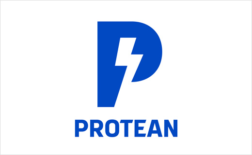 電動汽車技術公司Protean Electric 企業(yè)logo設計，閃電字母P