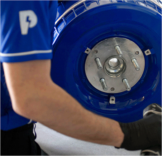 電動汽車技術公司Protean Electric 企業logo設計，閃電字母P