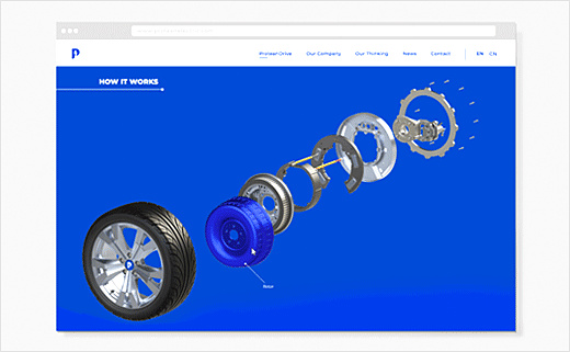 電動汽車技術公司Protean Electric 企業vi設計-網站設計