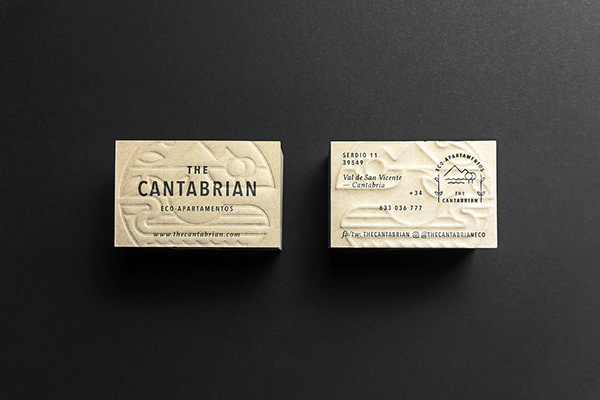 Cantabrian生態公寓酒店簡約圖形線條logo設計vi設計