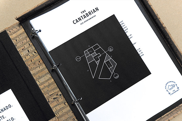 Cantabrian生態公寓酒店簡約圖形線條logo設計vi設計