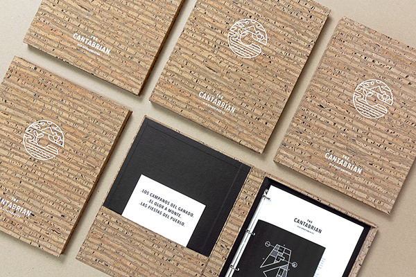 Cantabrian生態公寓酒店簡約圖形線條logo設計vi設計