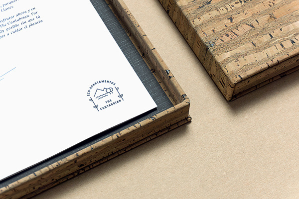 Cantabrian生態公寓酒店簡約圖形線條logo設計vi設計