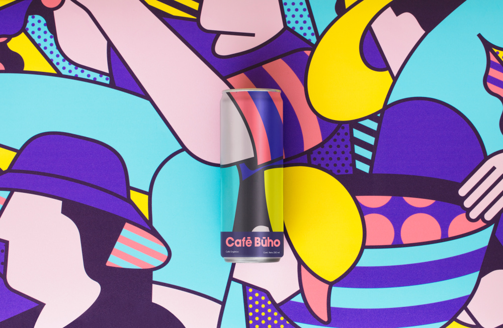 Cafe Buho 咖啡店品牌形象設計包裝設計，城市藝術和街頭漫畫風格