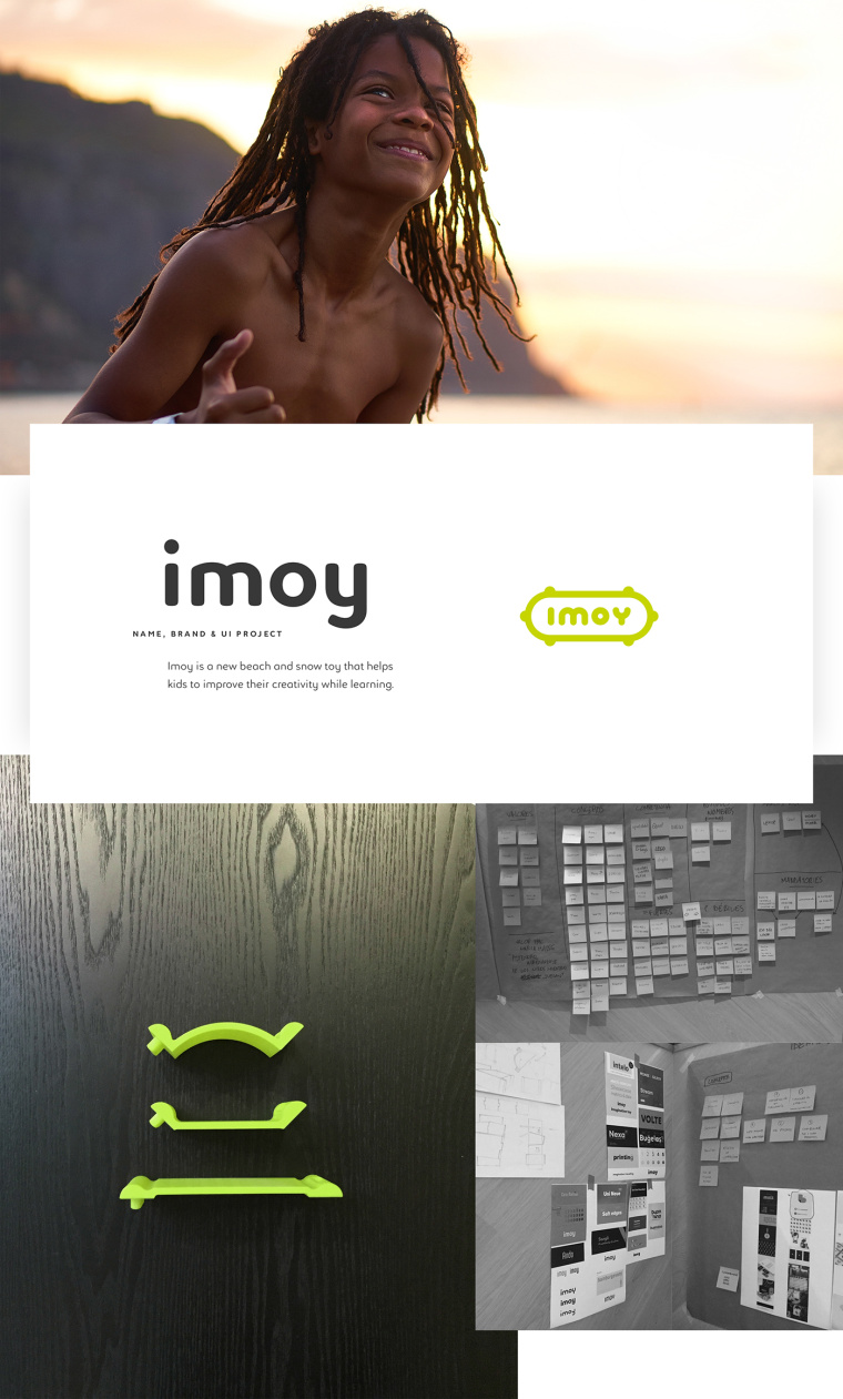 IMOY 沙灘和雪地玩具品牌全案策劃設(shè)計-品牌命名，logo設(shè)計