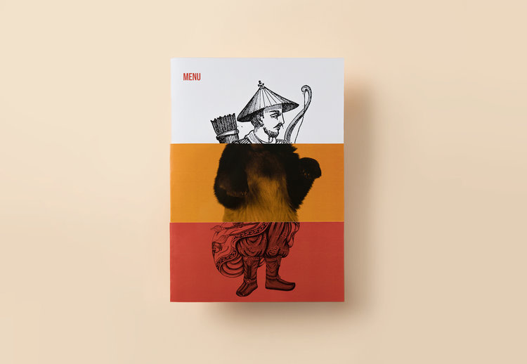 Soo Zee 23肉面湯餐廳拼貼風格餐飲品牌形象設計與外賣包裝設計