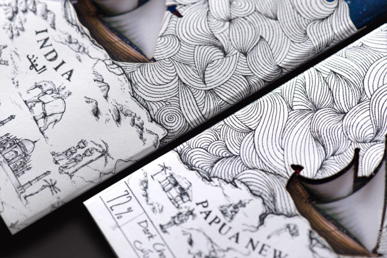 Mirzam巧克力棒包裝設計，以輕盈和獨特的夢幻插圖吸引消費者