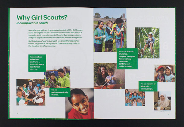 女孩童子軍宣傳冊設計