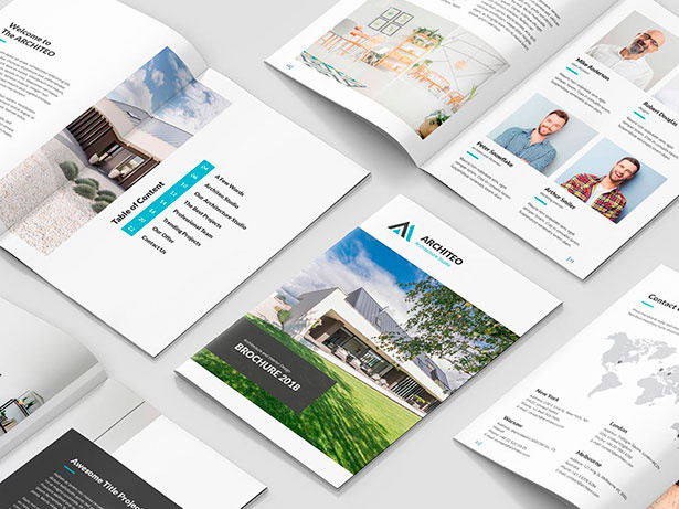 Architeo - 建筑和室內宣傳冊設計