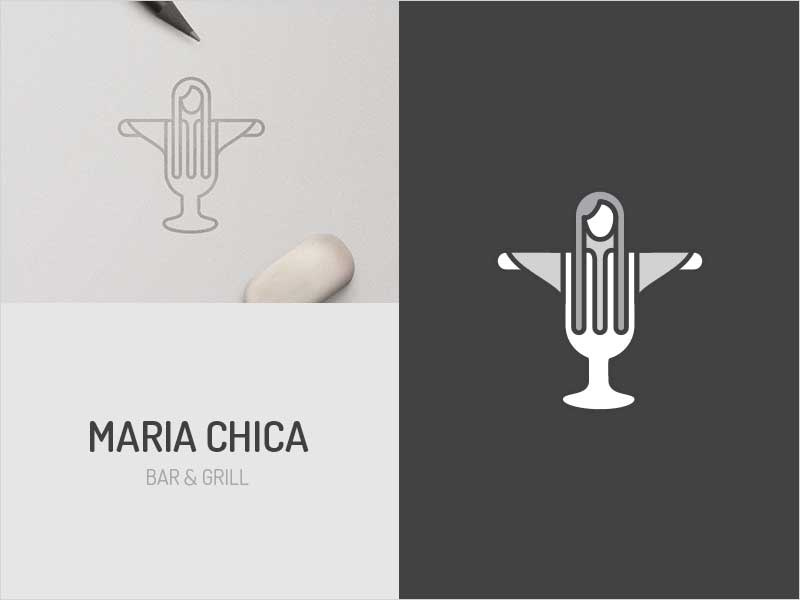  2018年的現代餐廳標志設計-餐廳標志設計