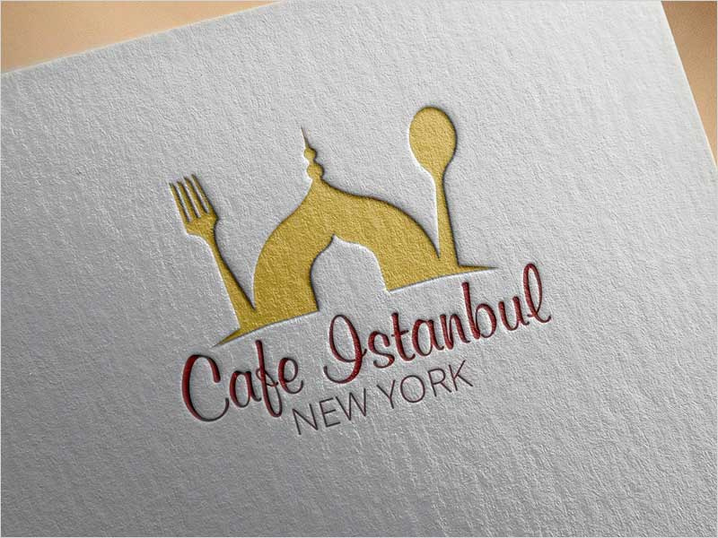  2018年的現代餐廳標志設計-伊斯坦布爾咖啡廳標志設計