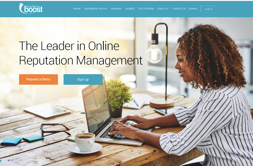  ReviewBoost網站重新設計