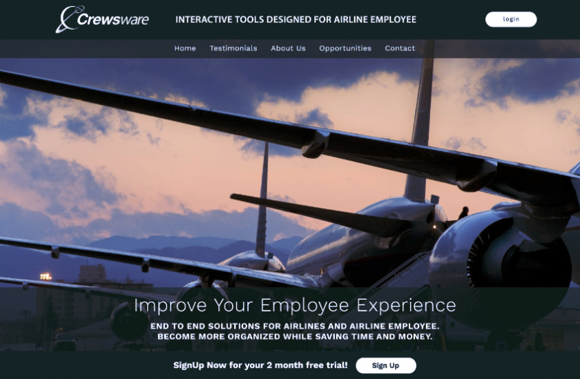 Crewsware Software網站重新設計