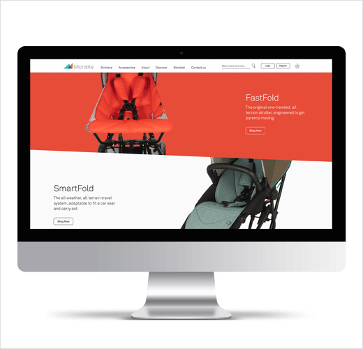 Micralite嬰兒旅行車童車新品牌形象設計-網站設計