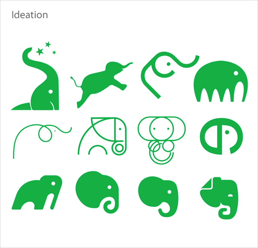 Evernote 手機(jī)軟件app新品牌形象設(shè)計(jì)