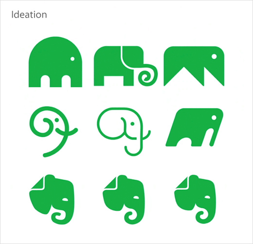 Evernote 手機(jī)軟件app新品牌形象設(shè)計(jì)
