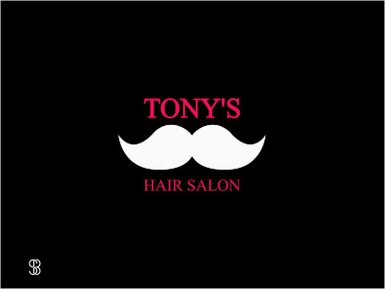托尼的美發沙龍標志設計