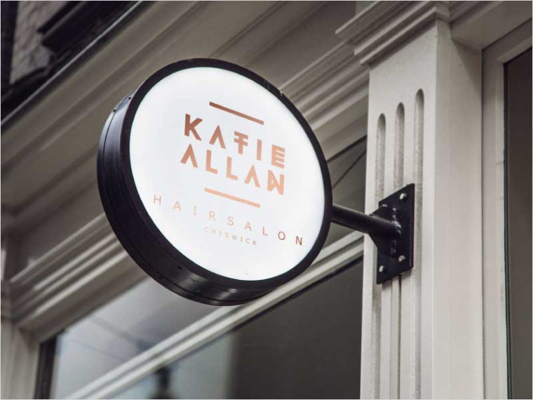 標志的概念美發沙龍