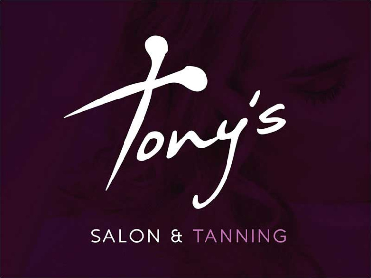 Tony''''s - Salon＆Tanning美發沙龍標志設計