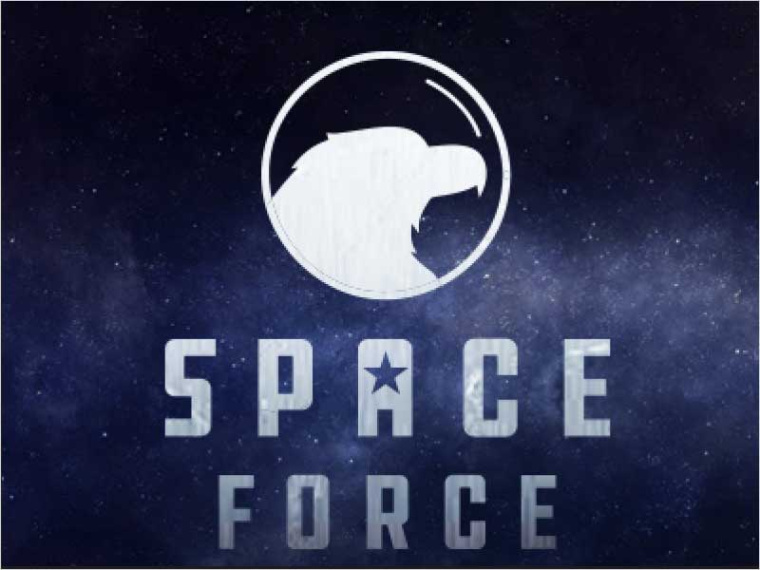 太空力量標志設計