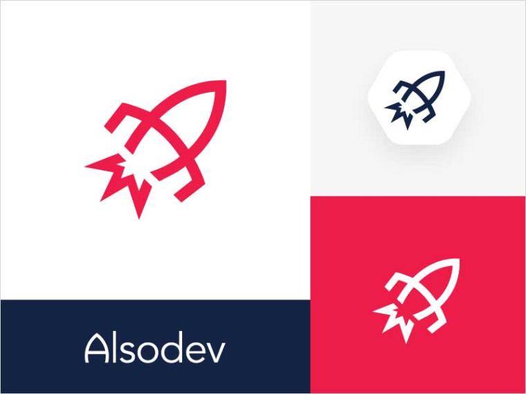 Alsodev徽標和字標設計