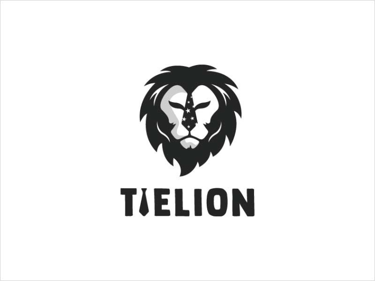 領帶獅子標志設計