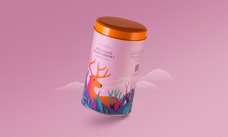 Noir 罐裝餅干禮盒包裝設(shè)計(jì),非常美麗的藝術(shù)插畫(huà)（廘）