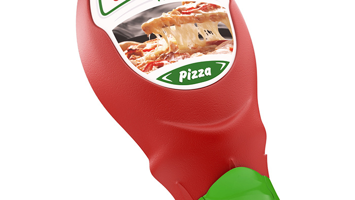 簡潔又有個性的Vital ketchup番茄醬包裝設計瓶形設計