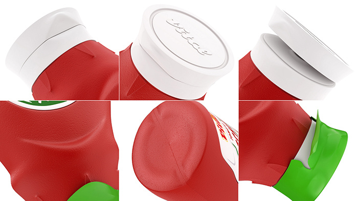 簡潔又有個性的Vital ketchup番茄醬包裝瓶形設計