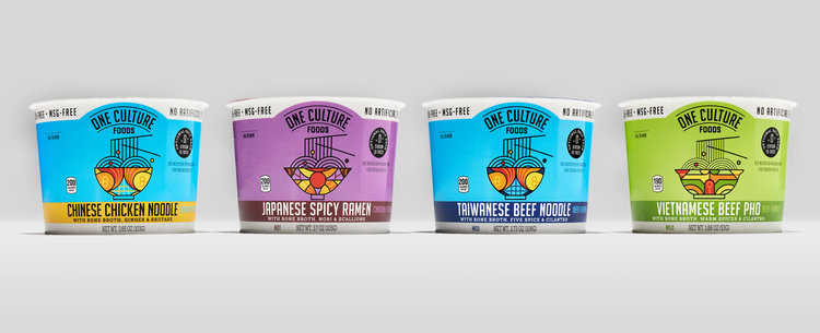 用一種文化在世界各地享受美食之旅，One Culture Foods調(diào)味品與杯面包裝設(shè)計