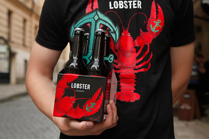 新人類啤酒包裝標(biāo)簽設(shè)計(jì)“龍蝦”插畫篇-上海包裝設(shè)計(jì)公司