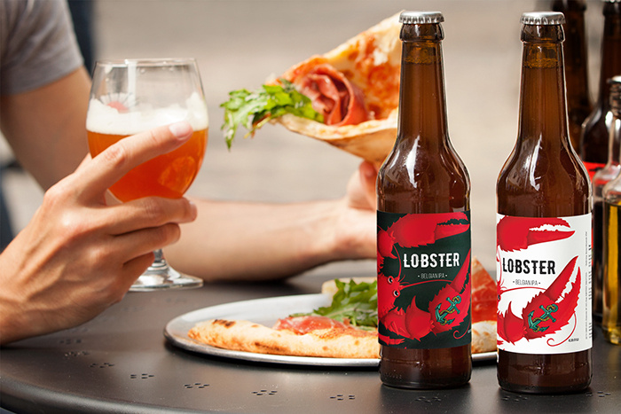 新人類啤酒包裝標(biāo)簽設(shè)計(jì)“龍蝦”插畫篇-上海包裝設(shè)計(jì)公司