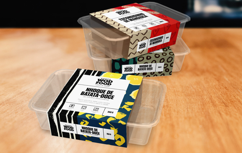 WOD健身營養(yǎng)餐食品包裝設(shè)計，突出健康、新鮮與手工制作