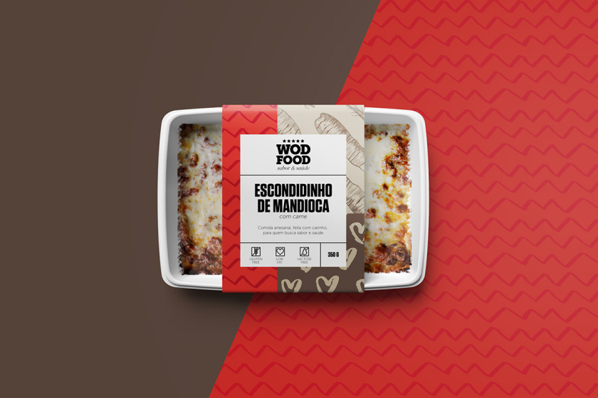 WOD健身營養(yǎng)餐食品包裝設(shè)計，突出健康、新鮮與手工制作