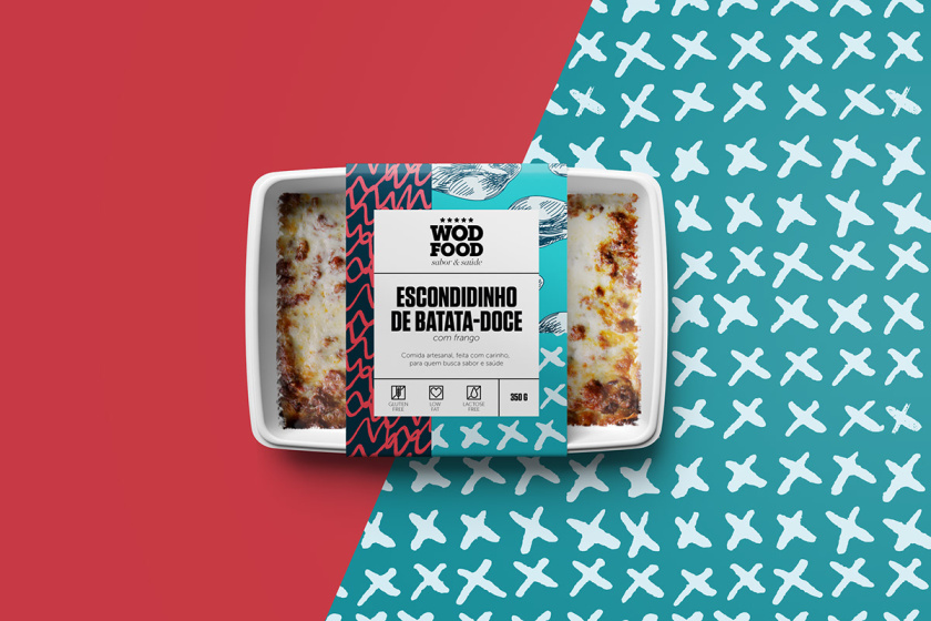 WOD健身營養(yǎng)餐食品包裝設(shè)計，突出健康、新鮮與手工制作