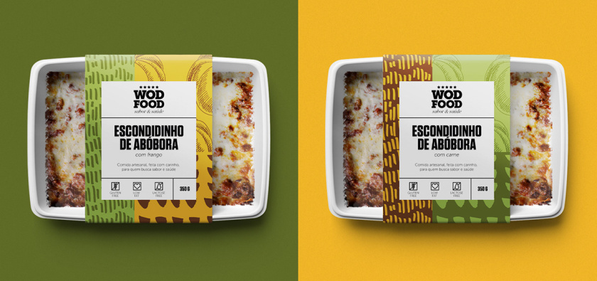 WOD健身營養(yǎng)餐食品包裝設(shè)計，突出健康、新鮮與手工制作