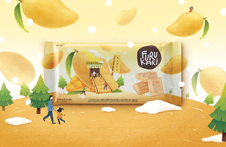 日本Furukari休閑零食小吃食品包裝,可愛的水果甜點屋插畫風包裝設計 日本Furukari休閑零食小吃食品包裝,可愛的水果甜點屋插畫風包裝設計