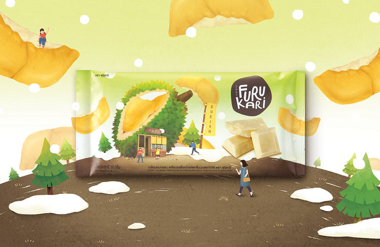 日本Furukari休閑零食小吃食品包裝,可愛的水果甜點屋插畫風包裝設計 日本Furukari休閑零食小吃食品包裝,可愛的水果甜點屋插畫風包裝設計