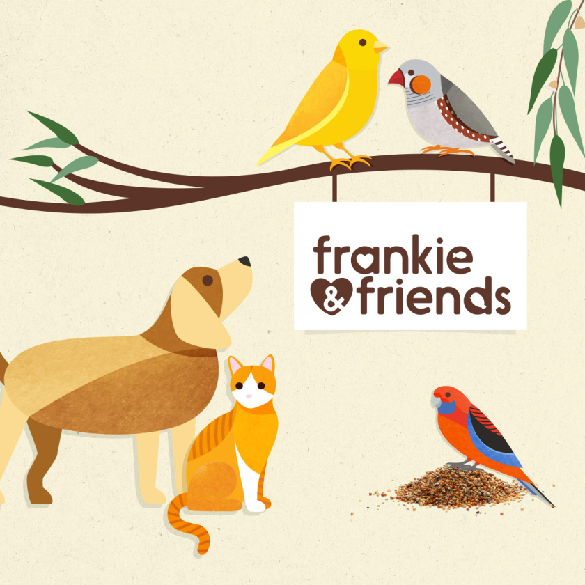 Woolworths鳥食魚食貓糧等寵物食品包裝設計，在棲息地上自然的展示動物