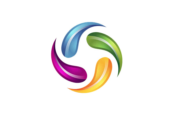 驚人的五顏六色的彩色標志設計