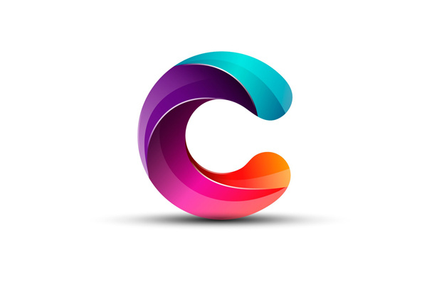 驚人的五顏六色的彩色標志設計